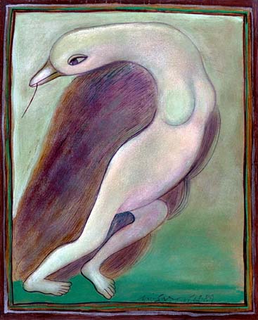 Medium: 'Gouache on Paper', Size:'22 x 18 cm'