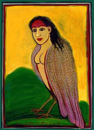 Medium: 'Gouache on Paper', Size:'18 x 13 cm'