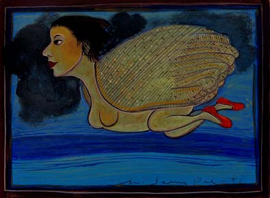 Medium: 'Gouache on Paper', Size: '17 x 23 cm'