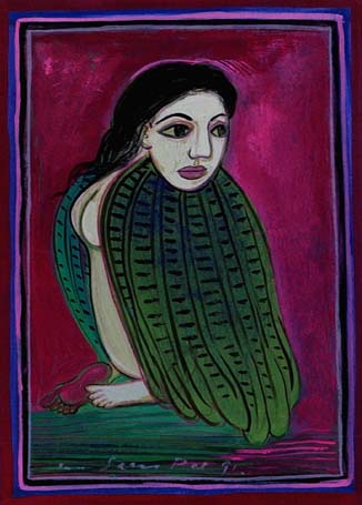 Medium: 'Gouache on Paper', Size:'19 x 13 cm'