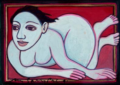 Medium: 'Gouache on Paper', Size: '13 x 19 cm'