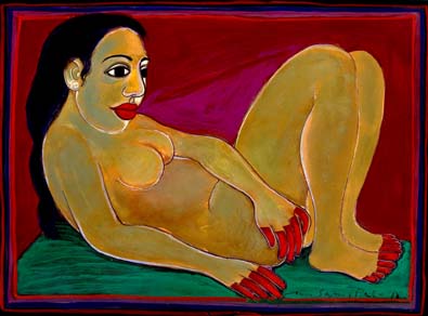 Medium: 'Gouache on Paper', Size: '32 x 42 cm'