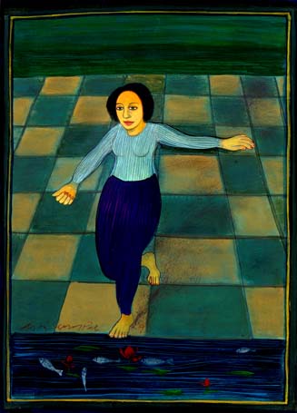 Medium: 'Gouache on Paper', Size:'23 x 31 cm'