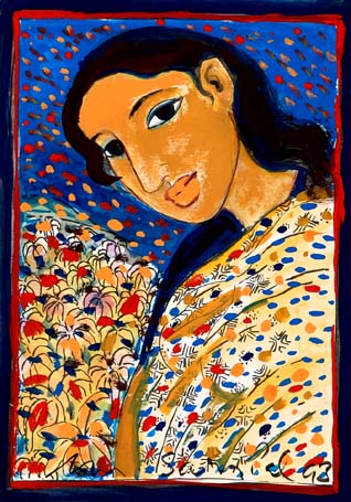 Medium: 'Gouache on Paper', Size: '26 x 18 cm'