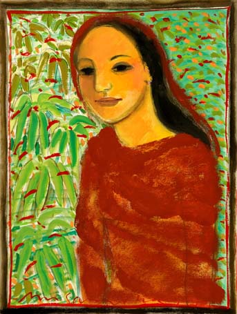 Medium: 'Gouache on Paper', Size: '42 x 32 cm'