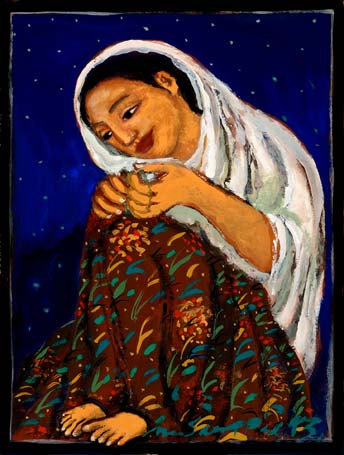 Medium: 'Gouache on Paper', Size: '42 x 32 cm'